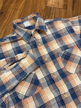 Vintage Big Mac JC Penney Flannel Shirt Mens XL Tall Plaid 80's Made in USA